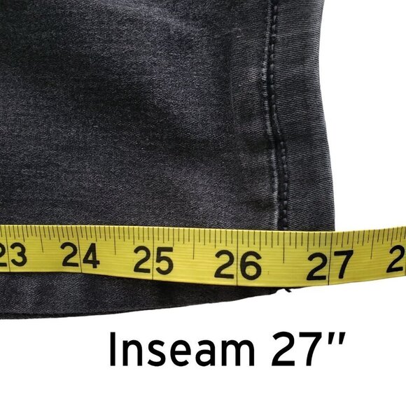 GUESS Curve X Black Mid Rise Skinny Jeans Size 26 - Picture 12 of 16